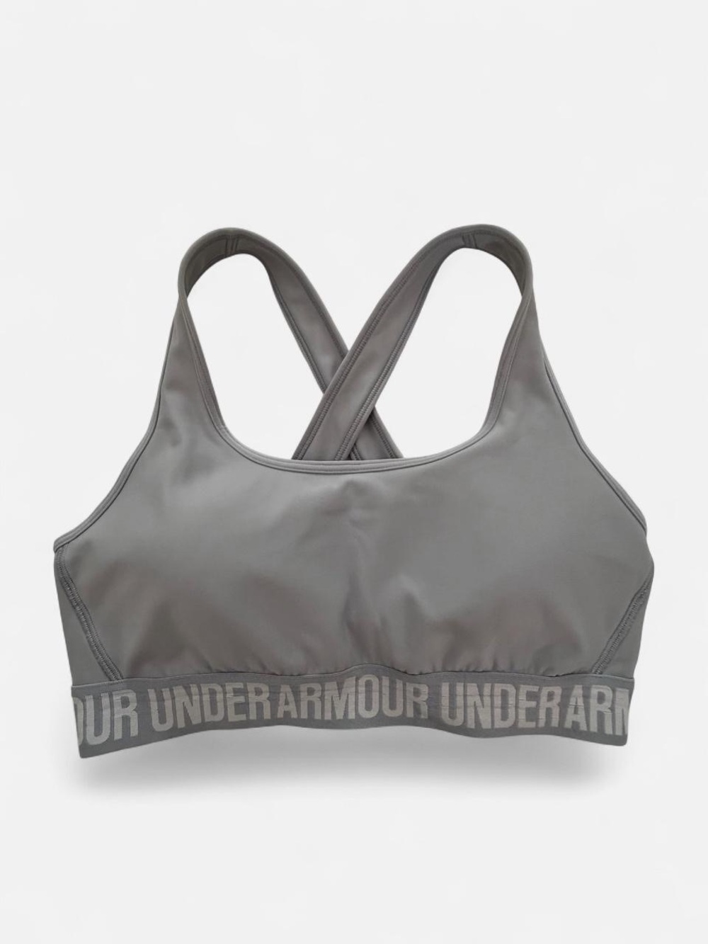 Under Armour Gray Cross-Back Sports Bra